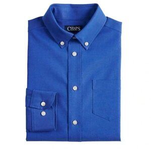 Chaps Boys Royal Blue Long Sleeve Button-Down Shirt Size 20